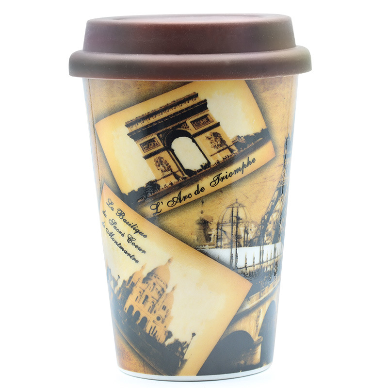 陶瓷咖啡杯热饮杯早餐杯大容量水杯乳胶盖带盖柄马克杯家用礼品杯详情4