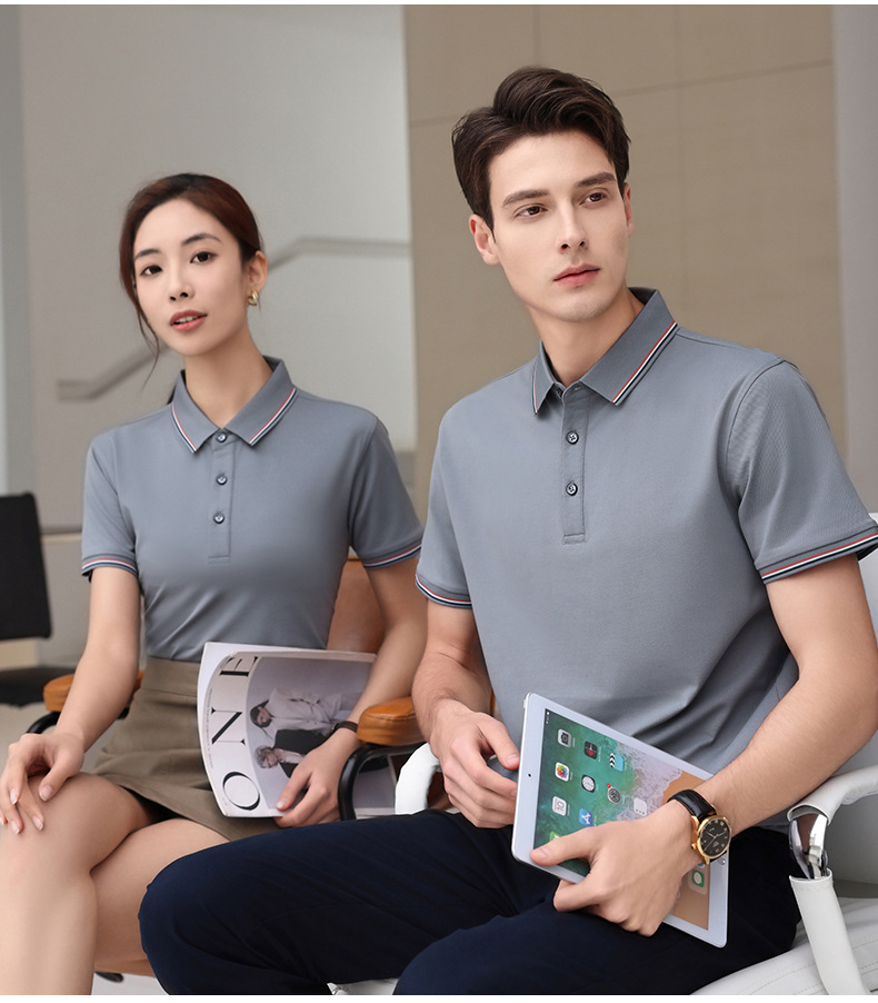 夏薄款速干翻领polo衫定制文化广告衫 团队短袖工作版服印字绣图详情22