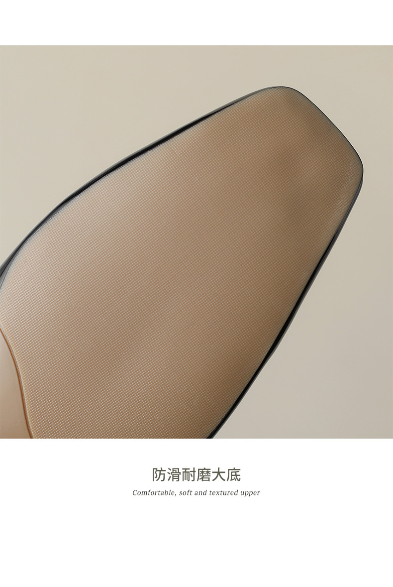 New Spring and summer one-strap flat shoes, simple golden sheepskin, shallow-mouthed, chanel-style, for ladies with square toe single shoes pic 26