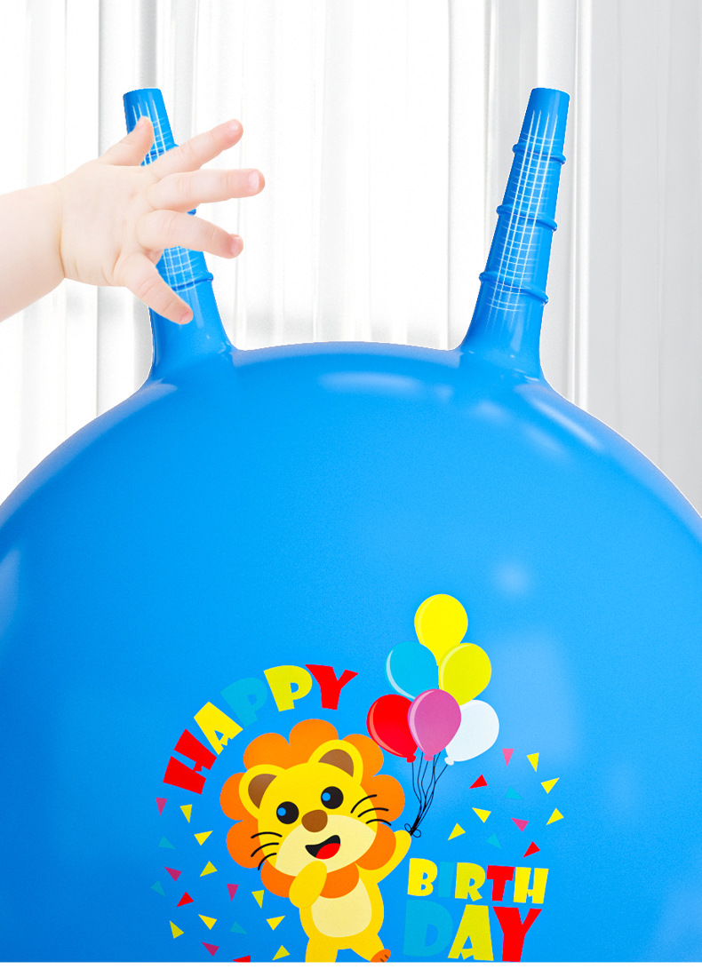 羊角球感统训练运动器材幼儿园弹力瑜伽跳跳球儿童充气玩具蹦蹦球详情18