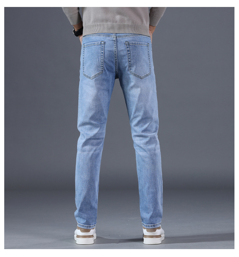 修身直筒牛仔裤男2025新款高端有弹性男士长裤春秋季休闲潮流裤子详情20