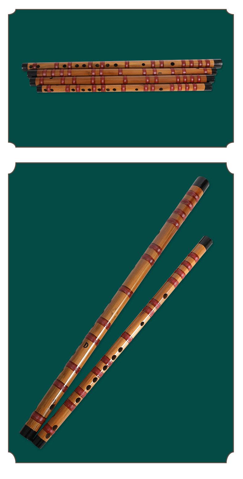 上海横笛单节竹笛赠配件民族乐器仿牛角学生专业入门初学苦竹笛子详情10
