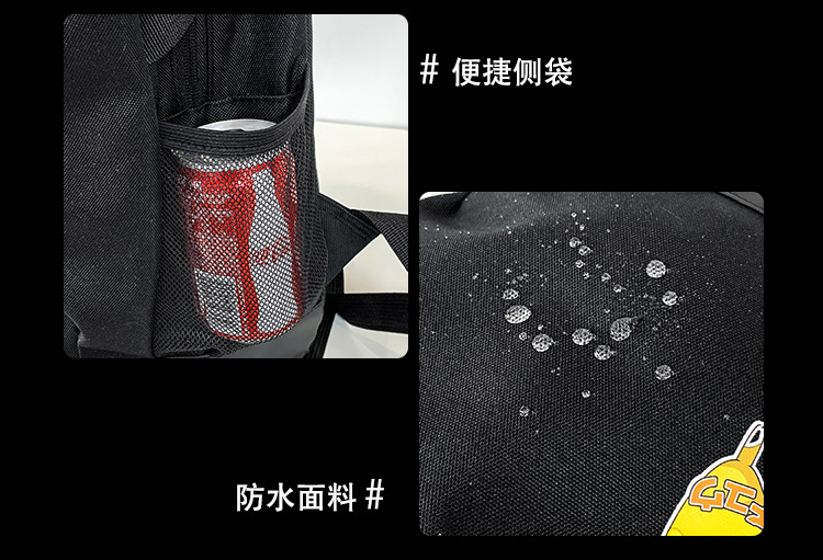 2021 Korean version fashionable couple style cartoon print cool backpack, large-capacity trendy schoolbag for junior and senior high school students pic 62