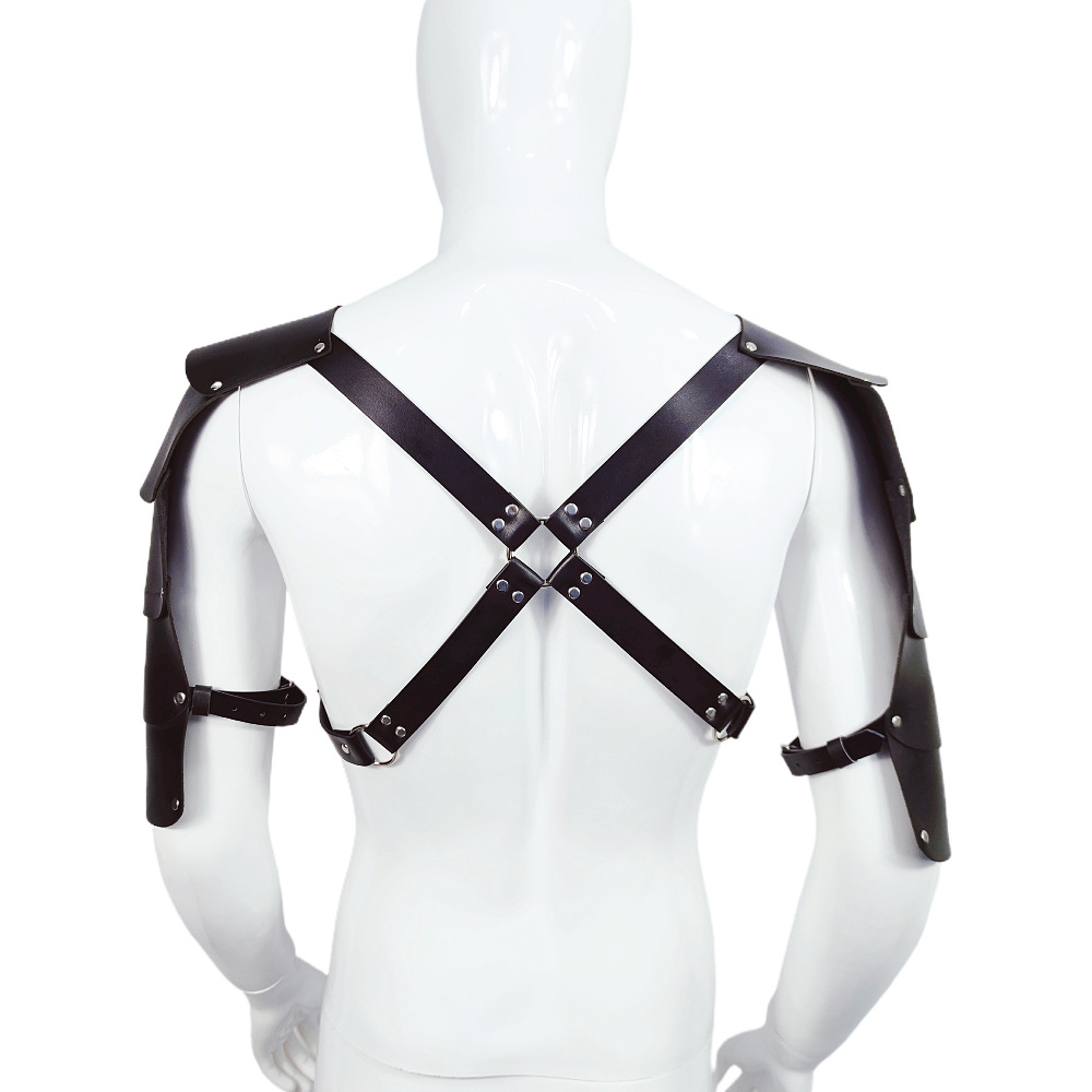 sm成人用品道具皮革束缚衣时尚服饰配件穿戴装备男用酒吧服饰详情7