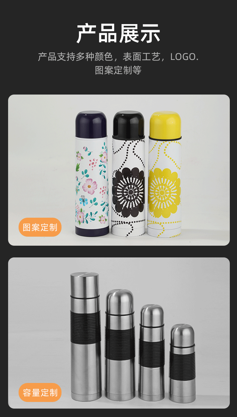 Stainless steel bullet-shaped vacuum insulated cup, anti-drop household large-capacity travel water cup, outdoor portable sports water bottle pic 14