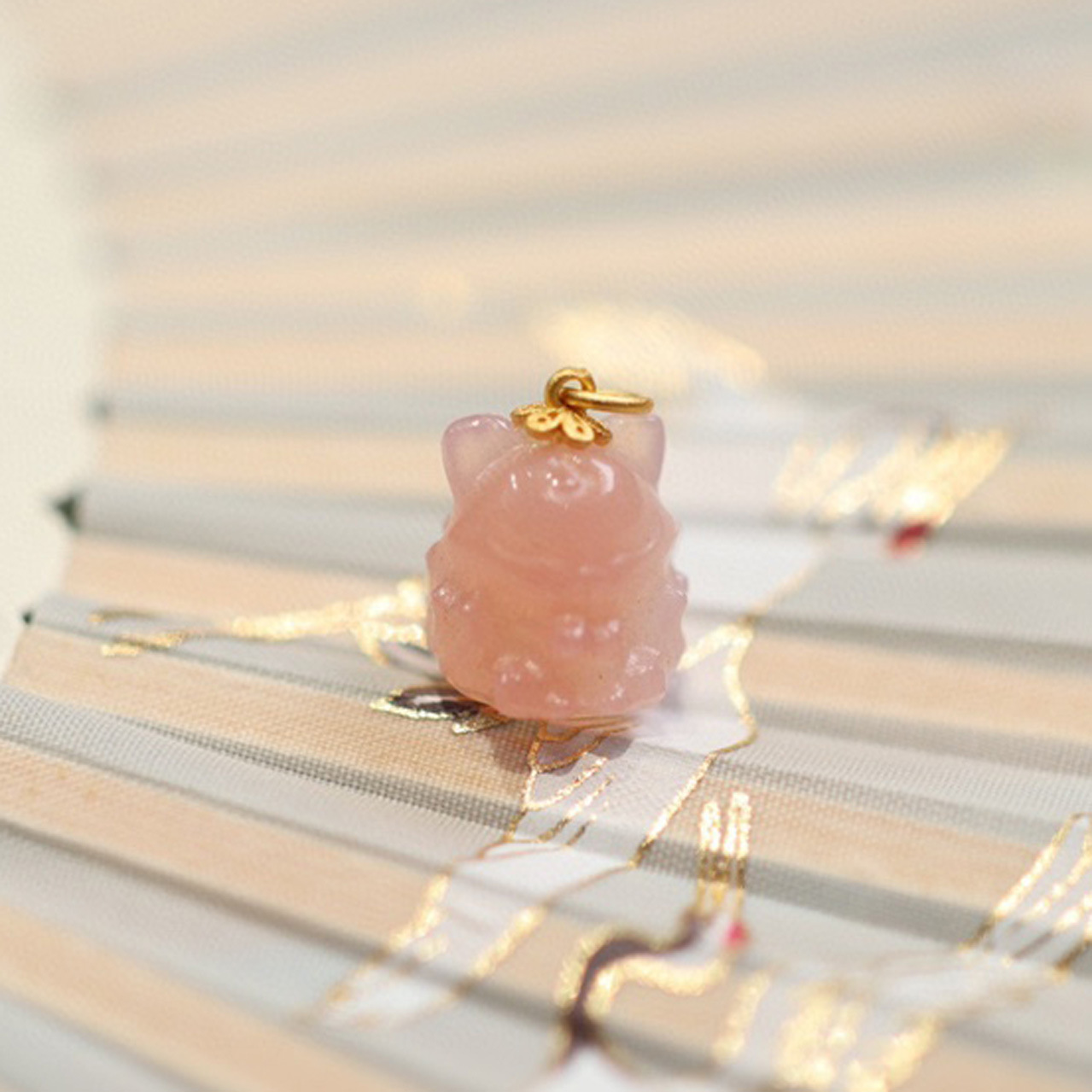 New natural salt source agate jewelry accessory S925 silver gold-plated non-red Crown Phoenix Nine Little Fox Spirit Fox accessory pic 5