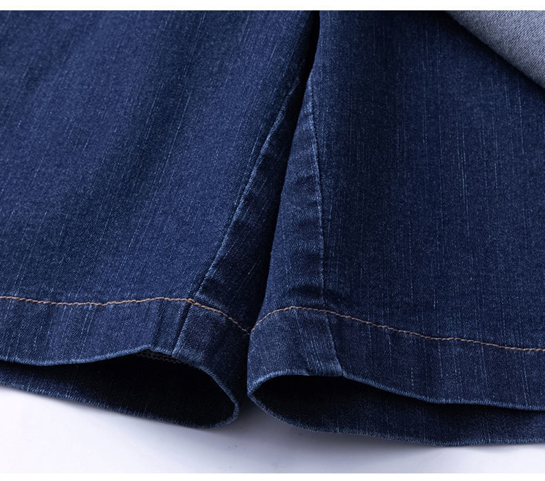 女士裙裤女新款夏一体夏高腰夏季女薄款a字短裤开叉牛仔裙女详情21