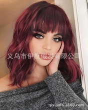 跨境欧美派对假发渐变短直发波波bobo挑染女假发cosplay假发逼真详情15