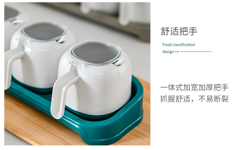 Factory direct sales of new creative plastic seasoning boxes, no drilling, no marks, wall-mounted kitchen seasoning storage boxes wholesale pic 11