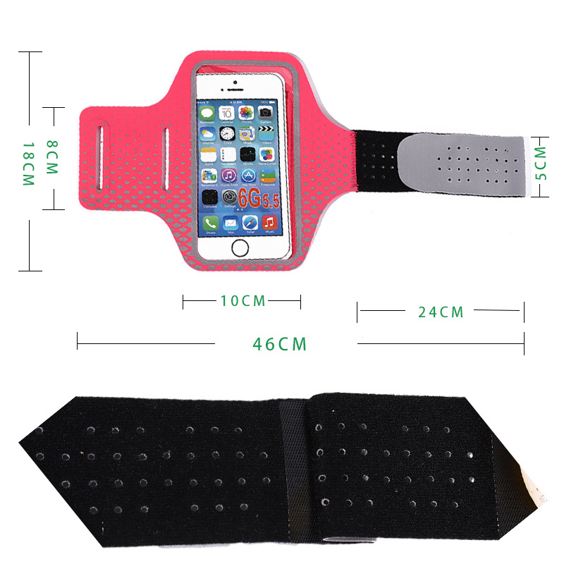 Factory direct sales of outdoor sports mobile phone arm bags, portable mobile phone bags for running and fitness, elastic and breathable key-hanging arm covers pic 18