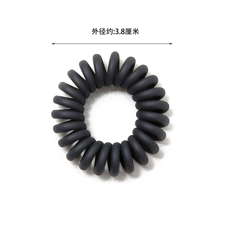 Pure black gun, black small and large thickened wristband, telephone line hair band, hair rope, plastic spring band, hair rope, street stall pic 8