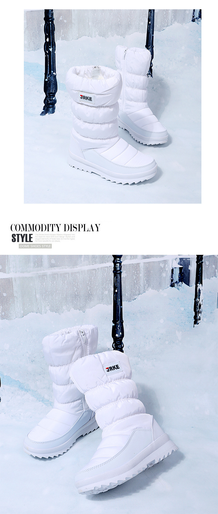 俄罗斯跨境外贸大码2023秋冬新款加绒加厚雪地靴女棉靴Snow boots详情40