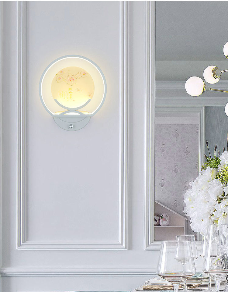 Aplique dormitorio simple cabecera escalera pasillo fondo de pared pintura de pared nuevo estilo chino creativo dimmable con interruptor pic 23