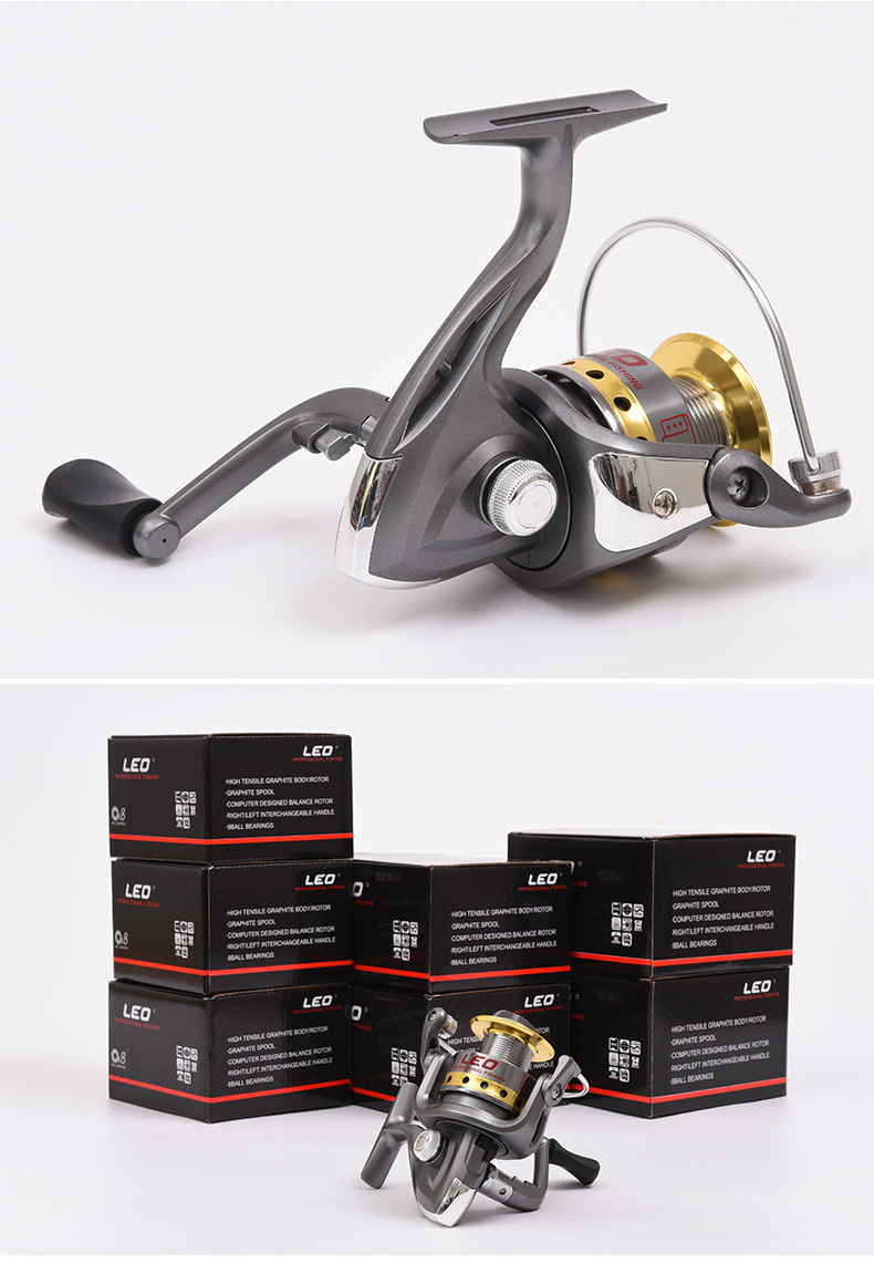 27478 [Leou LE Series Metal Fishing Reel] Metal Wire Cup spinning wheel fishing reel for fishing line export pic 7