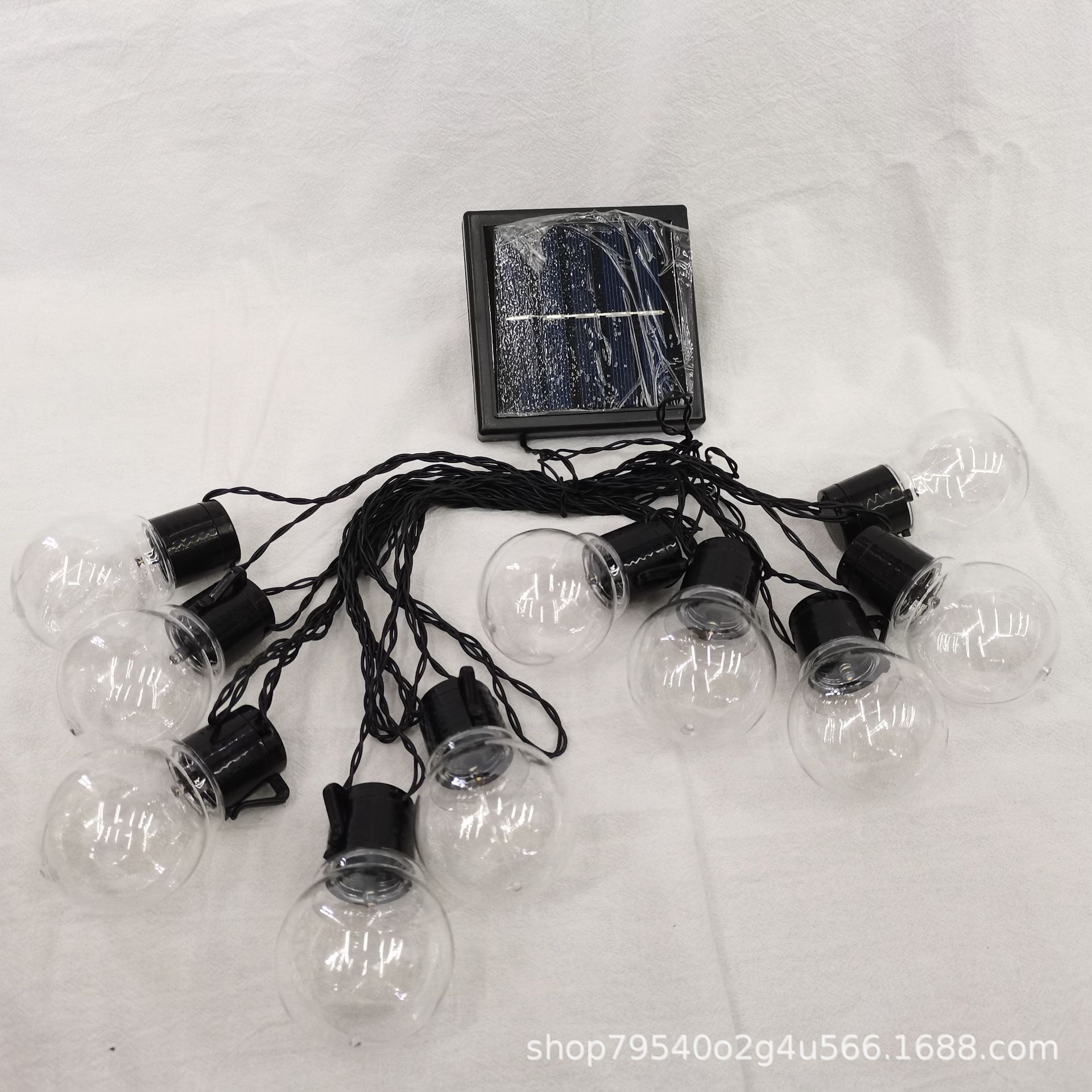 Multi-head solar ball lamps for outdoor courtyard and garden decoration, creative LED ambient light strings, waterproof 6 meters, 2.5V pic 3