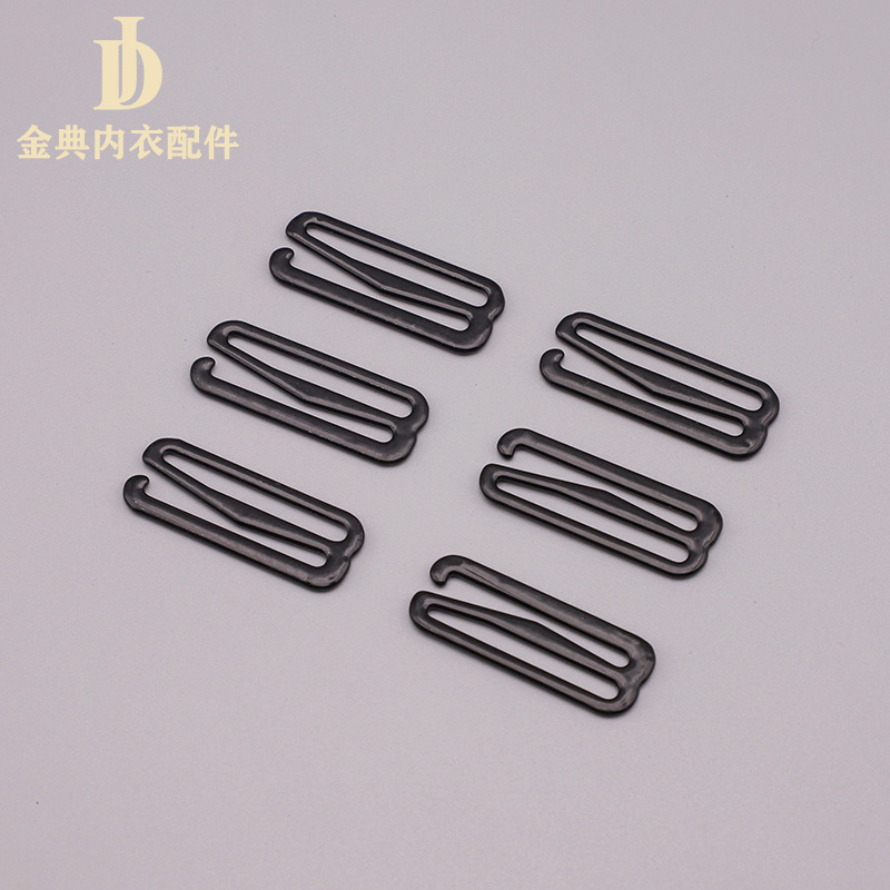 Metal nylon iron wrapped rubber buckle bra shoulder strap underwear adjustment 089 QQ Golden Classic underwear accessories in stock supply pic 2