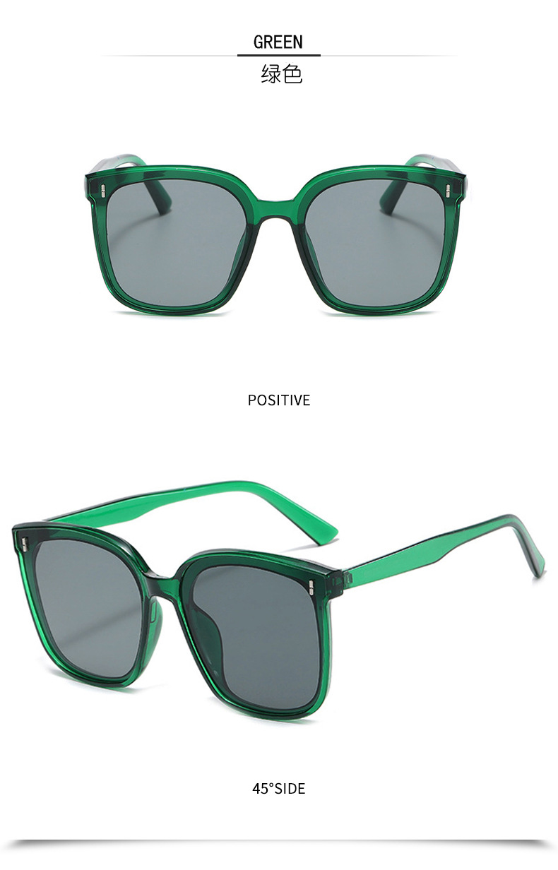 New sunglasses for women, the same large-framed sunglasses as Douyin influencers, Korean style trendy street style, vertical stud glasses for men, 808 pic 15