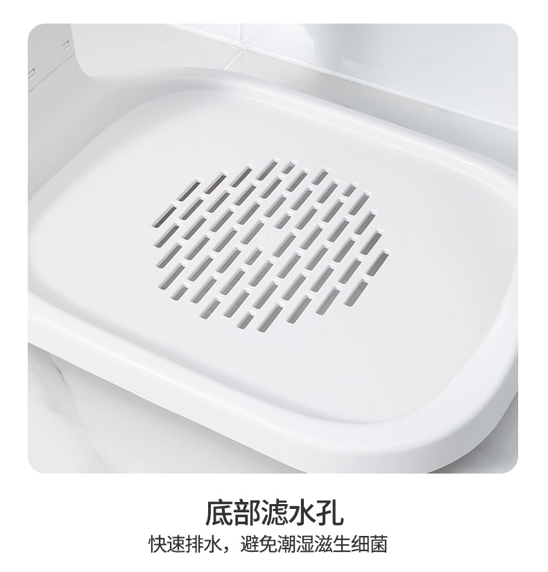 Factory direct sales: Household multi-functional storage rack with wheels, rotating bathroom floor-standing storage basket, bathroom laundry basket pic 31