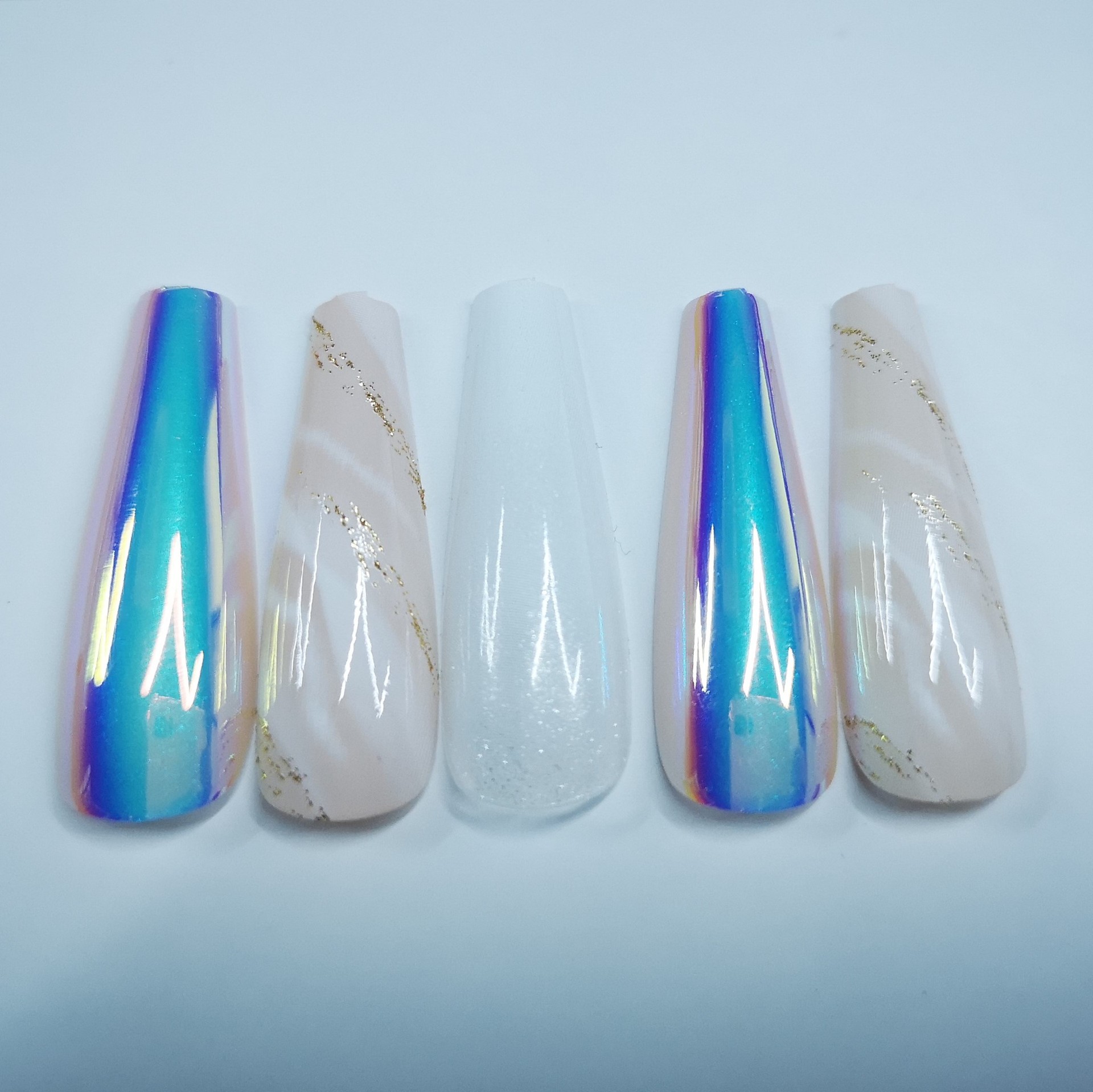 30 pieces of artificial nails, finished nail pieces, extended ballet nails, almond nail patches, wearable nails, cross-border European and American stock pic 35