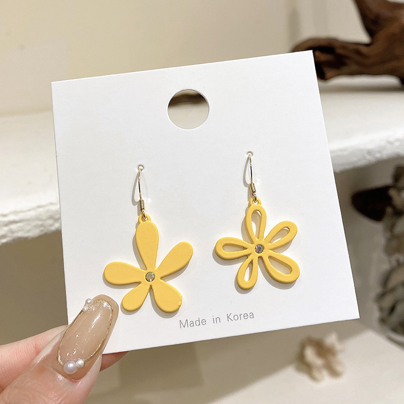 欧美s925银针冷淡风哑金圈圈几何耳环复个性设计感金属耳钉耳饰女详情6