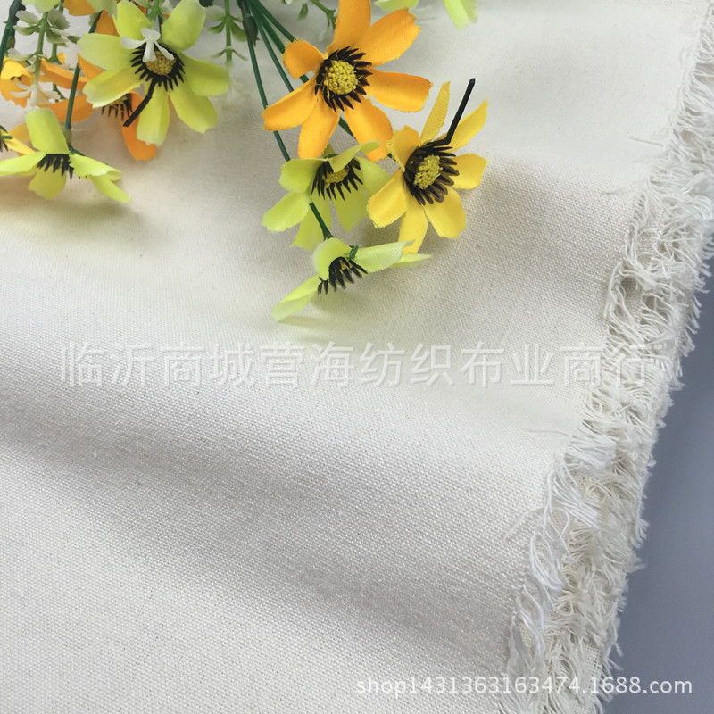 Direct sales of polyester-cotton canvas fabric, 51*40 polyester-cotton handbag, luggage, shoe materials, cotton canvas fabric wholesale pic 1