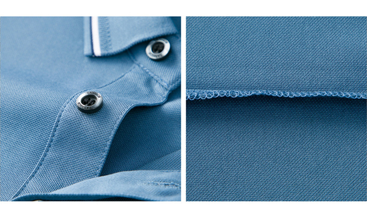 纯色桑蚕丝男士短袖t恤外贸夏季2023新款潮流高级感男装翻领上衣详情31