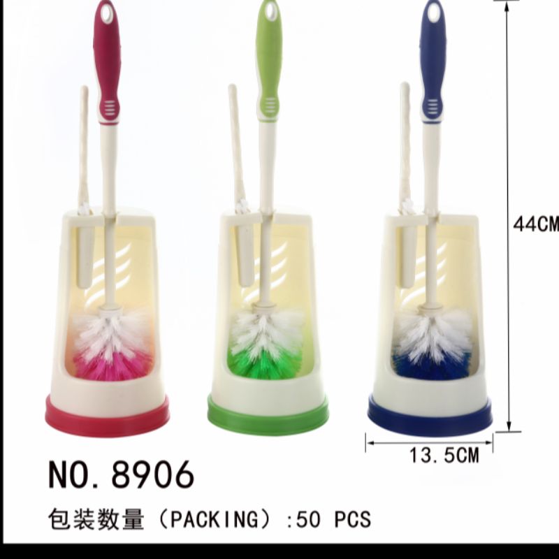 加厚双刷头带底座马桶刷套装 卫生间长柄去污清洗便池刷子厕所刷0824详情1