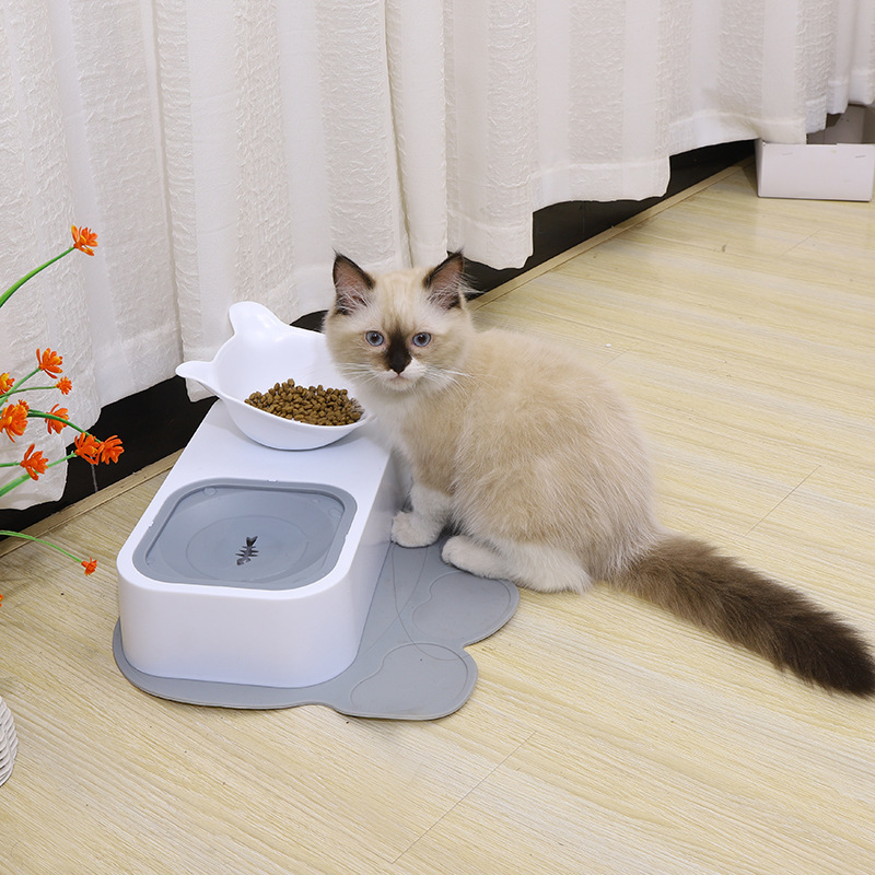 Pet food utensils for cats and dogs, non-wet mouth, splash-proof, vehicle-mounted pet forehead guard, floating bowl, dual-purpose feeding and drinking bowl for cats and dogs pic 17