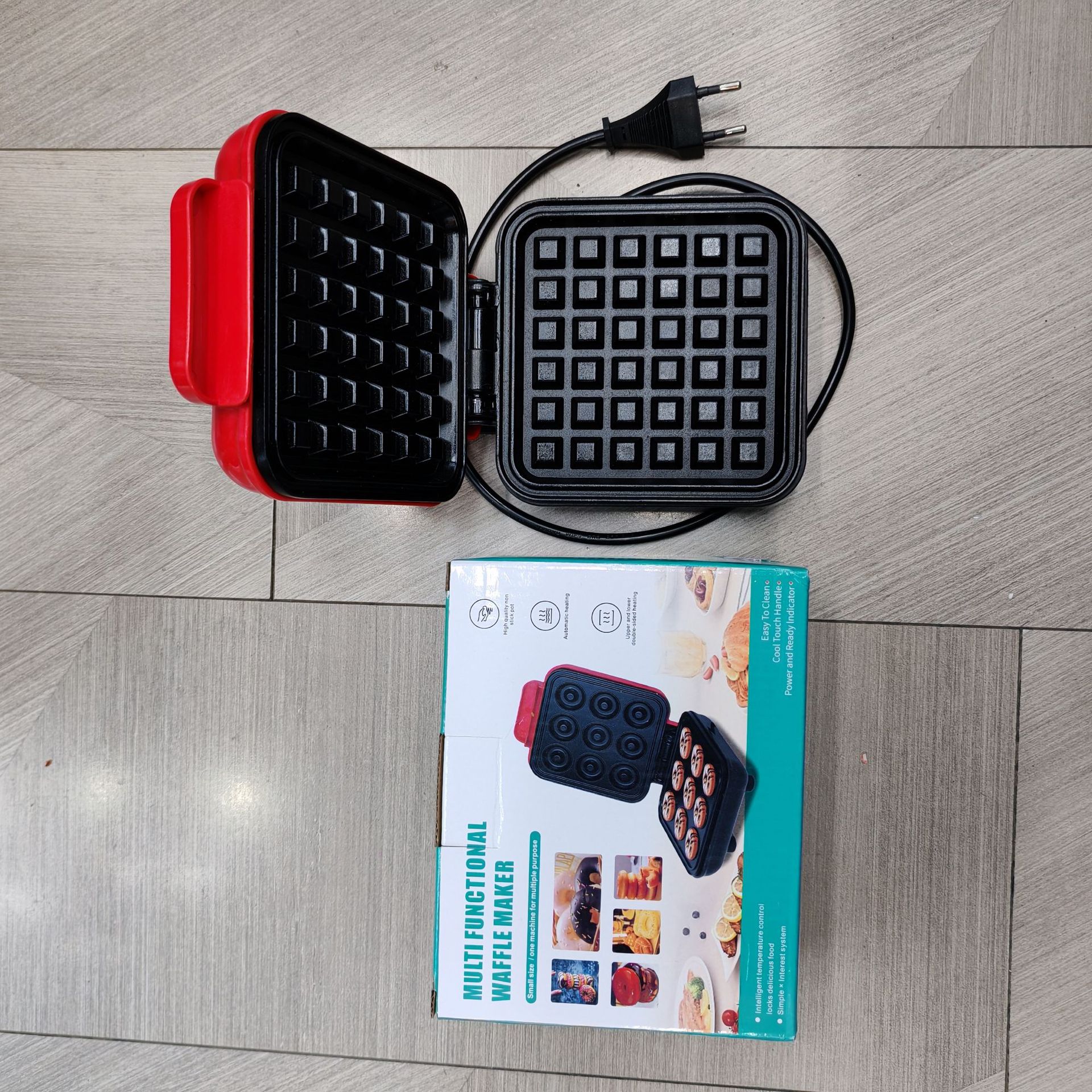 diy grid pancake machine, home non-stick baking waffle mold, waffle maker sandwich machine pic 3