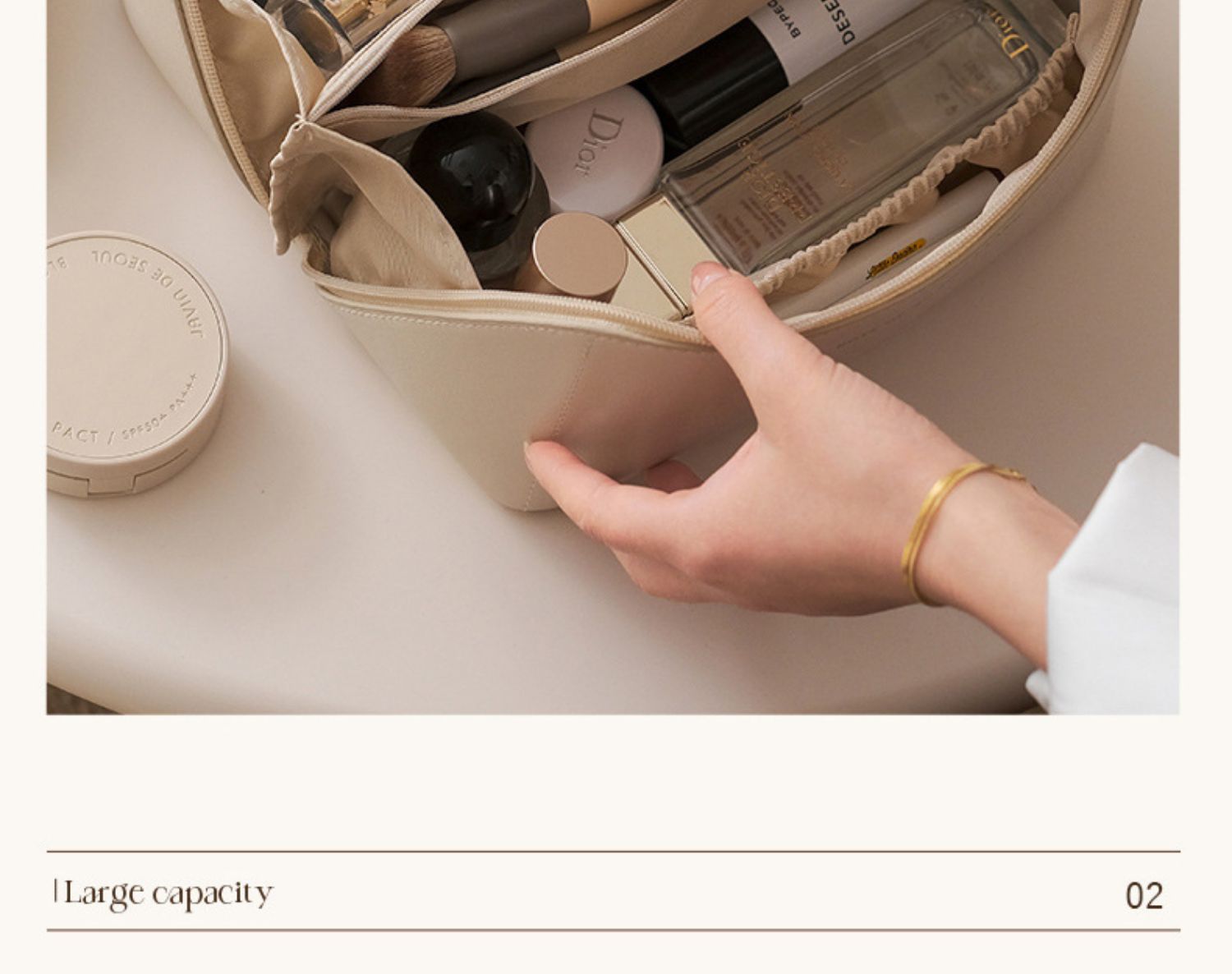 化妆包女大容量便携ins高级感网红2022新款旅行化妆品洗漱收纳袋详情7