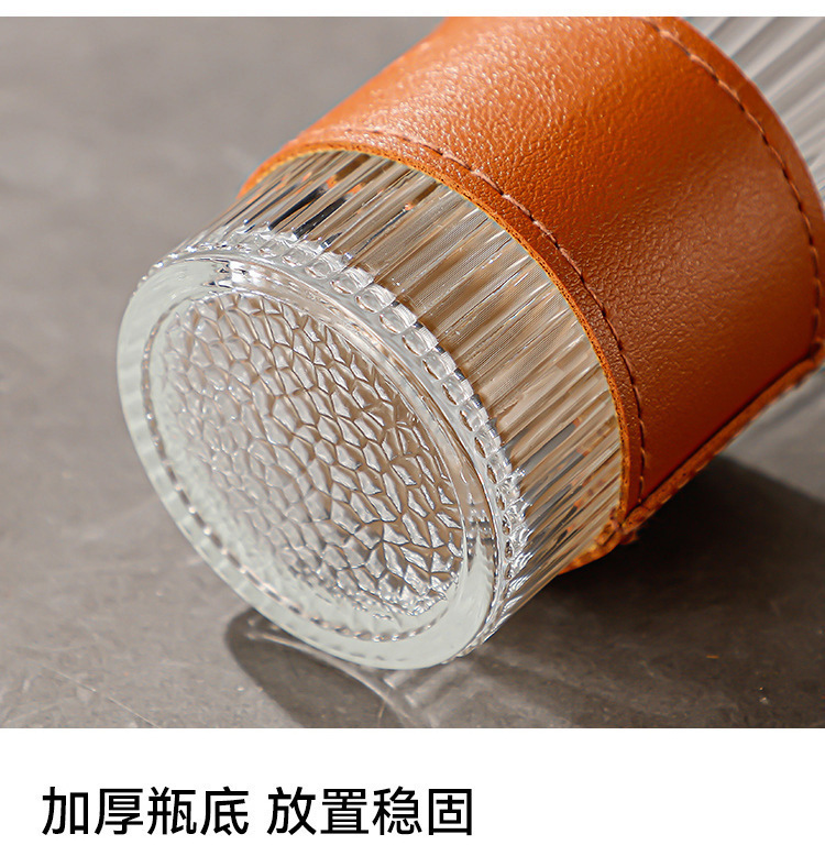 风琴杯竖纹玻璃杯挂耳咖啡杯家用泡茶杯高颜值水杯礼品杯印制杯子详情14