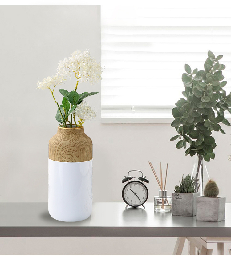 chinagoods Nordic minimalist living room ornaments, modern entrance TV, wine cabinet, vase, room dried flower decoration, soft furnishings, spliced wood grain pic 9