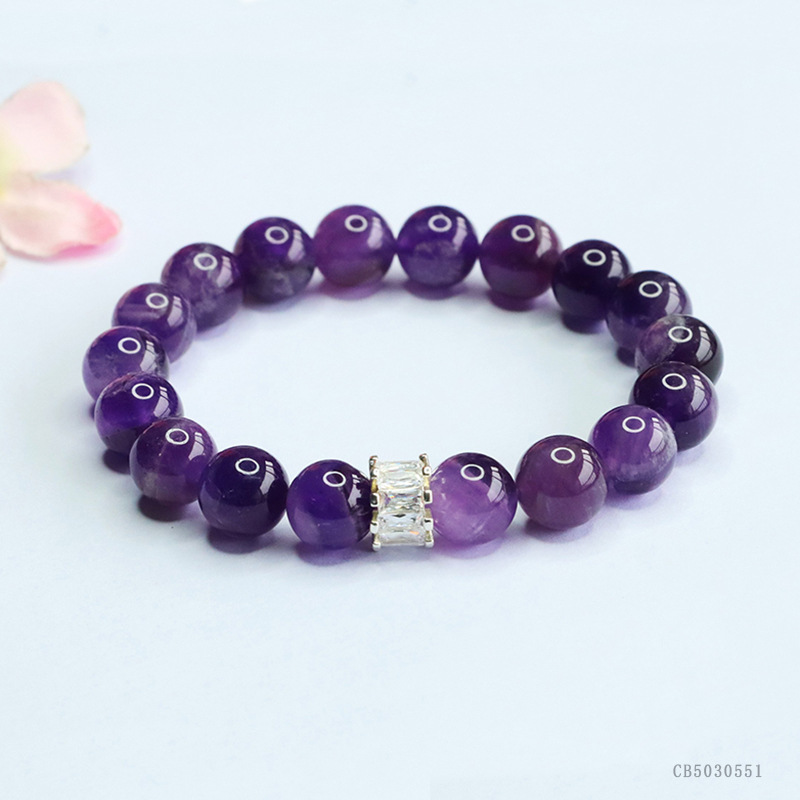 Juanyu Natural Amethyst Bracelet Lavender Dreamy Crystal Bracelet Unboxing Blind Box Live Streaming Factory CB5030551 pic 4