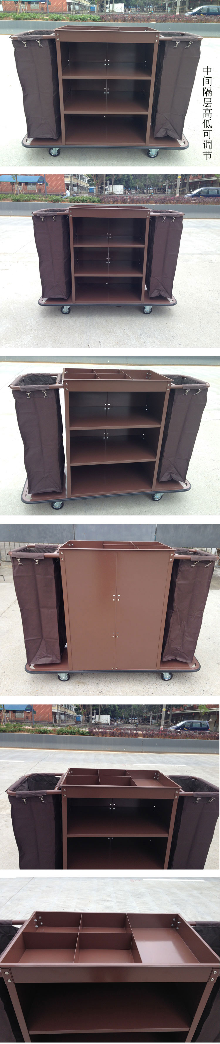 Hotel supplies C-01 bilateral service vehicle Room service vehicle factory direct sales pic 4