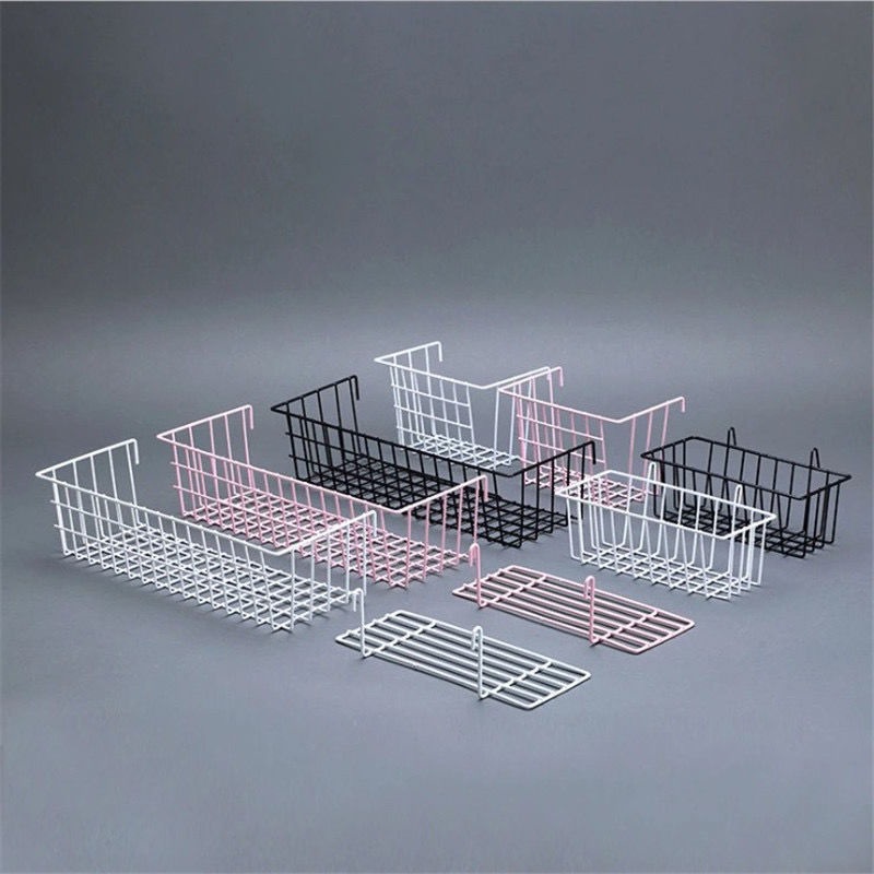 墙面置物架网托盘挂篮挂钩红铁艺网格收纳篮照片墙配件装饰品宿舍详情6