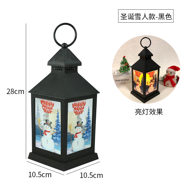 Wholesale of new Christmas decorations, creative and colorful Christmas wind lantern ornaments, Christmas arch small wind lantern pendants pic 13
