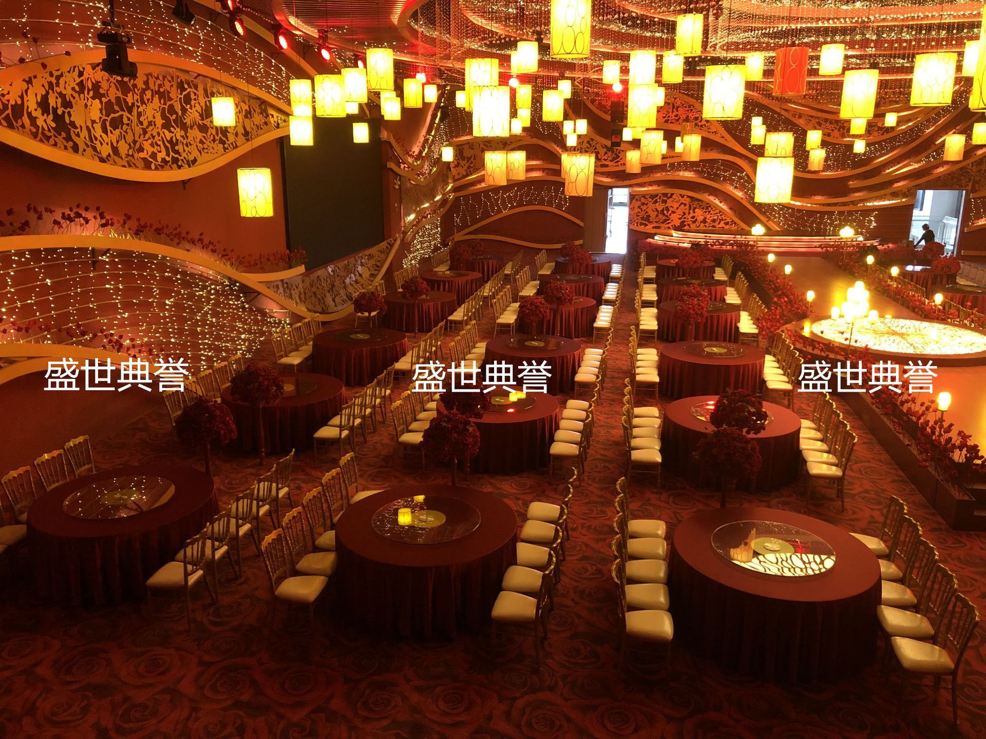 Ningbo star hotel banquet hall dining tables and chairs, banquet center catering furniture, theme wedding bamboo joint chairs, castle chairs pic 12