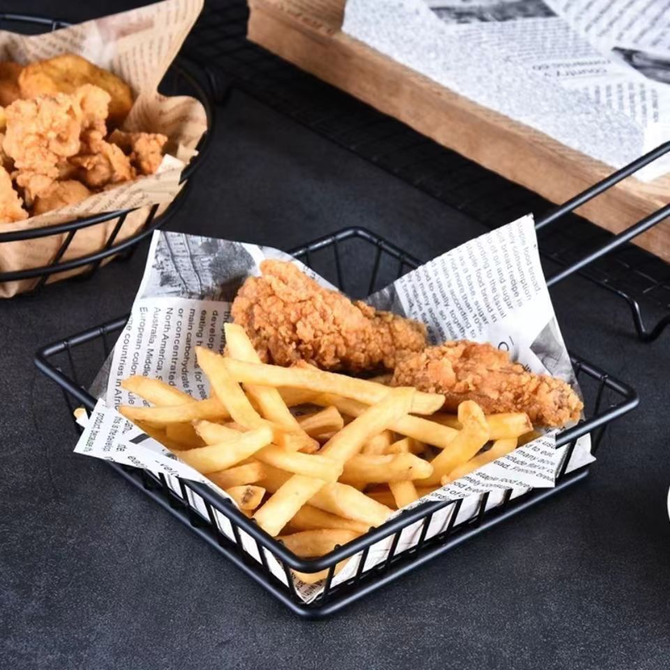 汉堡纸防油纸油炸三明治包装纸隔油纸餐盘纸烘焙油纸防油纸吸油详情8