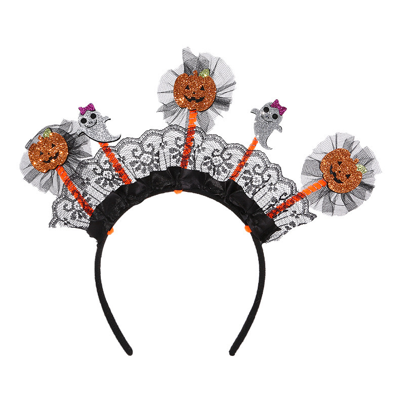 2024新款跨境发饰 万圣节恶魔幽灵南瓜发箍 派对头扣聚会表演头箍 其他分类精选详情10