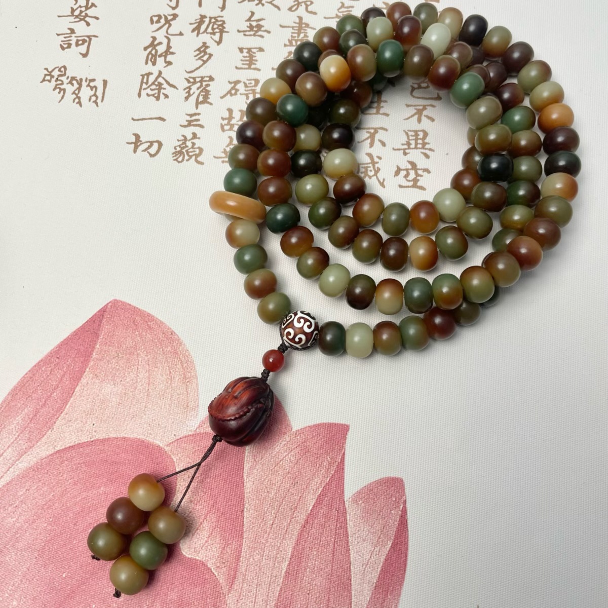 Qingmang Dunhuang Bodhi Root Bracelet, Handmade diy Buddhist prayer beads, prayer beads, necklace, bracelet, fine New Chinese-style jewelry wholesale pic 4