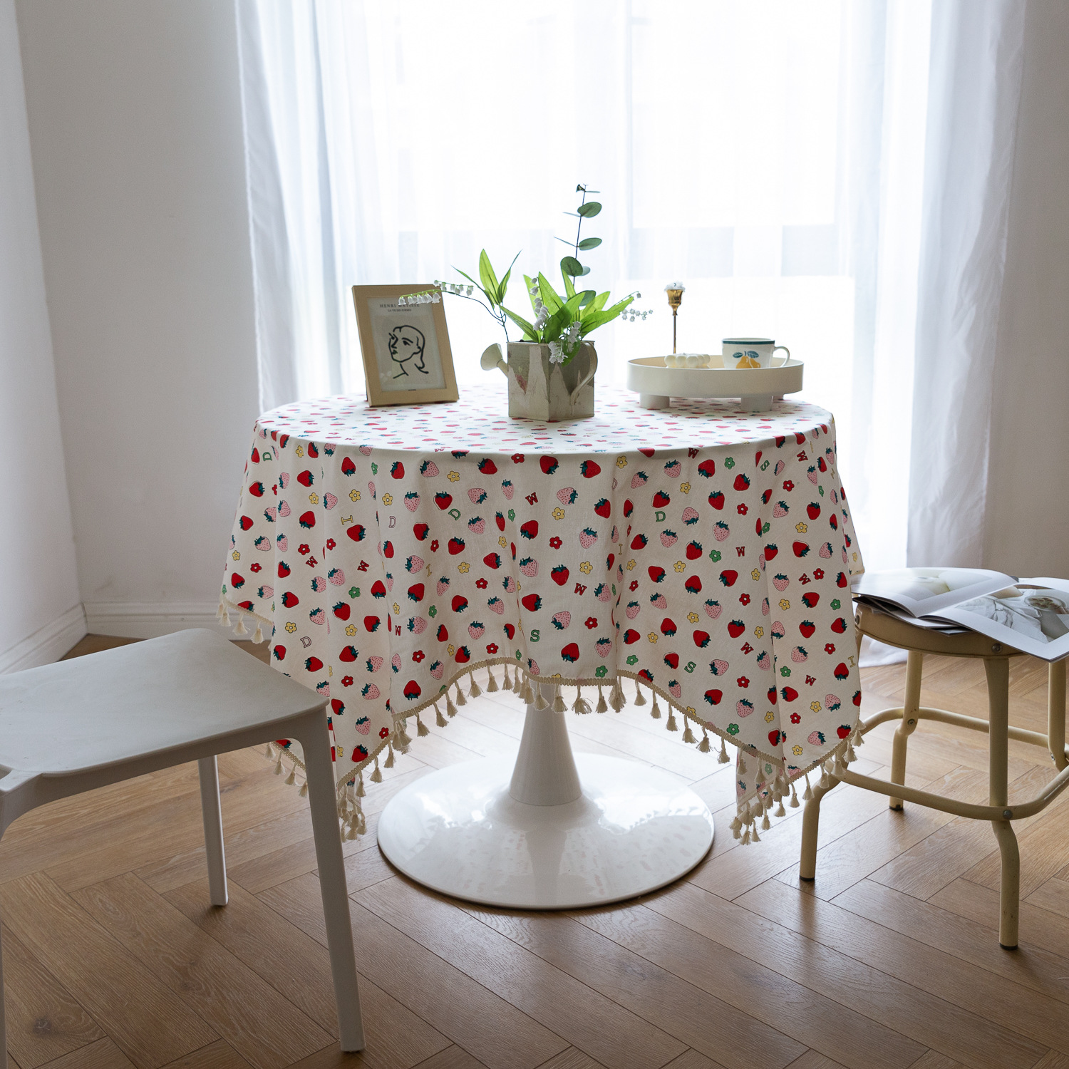 Tablecloths, fresh and simple tablecloths, country-style strawberry table MATS, table covers, Japan, South Korea, Taiwan, Hong Kong, foreign trade pic 8