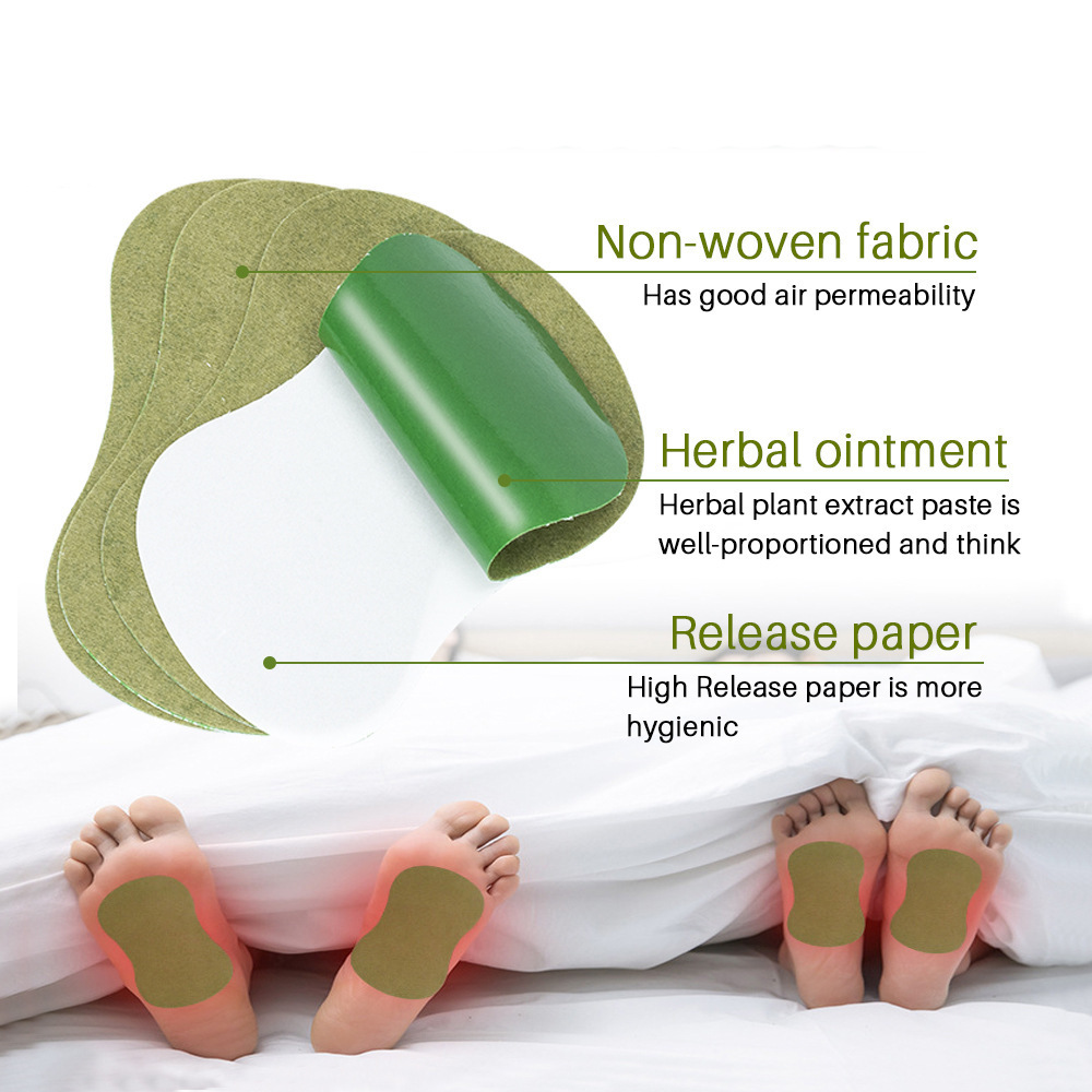 Mugwort and ginger foot patches, mugwort leaf and ginger heating and warming foot patches, household foot sole patches wholesale factory direct sales pic 33