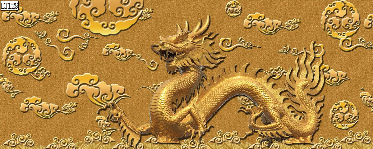 Fish tank aquarium decorative landscape background painting, pp material without glue, dragon background painting, two dragons playing with a pearl, dragon Roaming the world painting pic 28