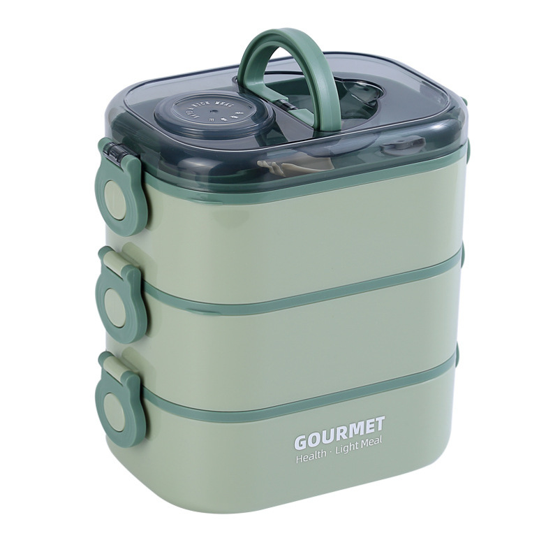 New large-capacity multi-layer portable lunch box for student canteens pic 5