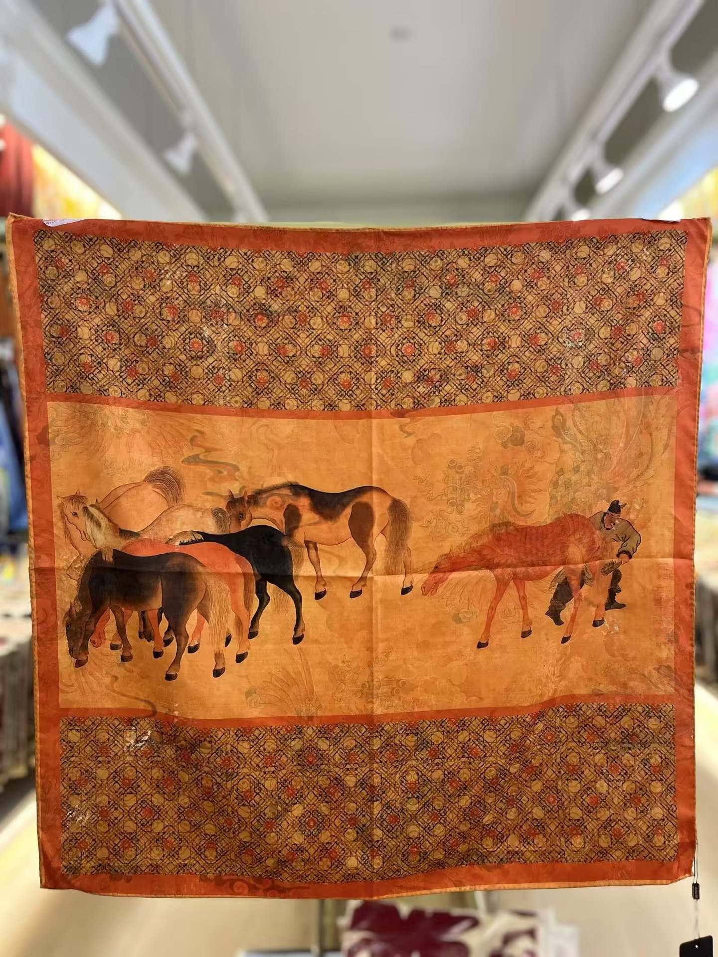 国潮香云纱花萝70*70新中式苏杭小方巾双面双色丝巾厂家代发扎染详情26