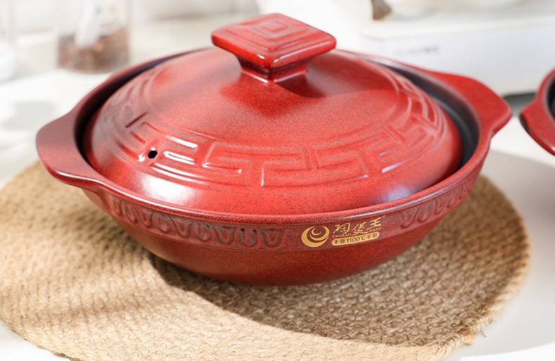 Tao Bao Wang clay Pot Stew pot household gas Chinese ceramic soup pot high-temperature resistant 煲仔饭 pot stone pot soup clay pot pic 13
