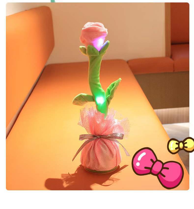 Cross-border new style: dancing and swaying tulip, seductive rose, singing recording, plush toy, cactus pic 8