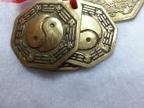 3cm pure copper Tai Chi Bagua concave-convex mirror pic 6