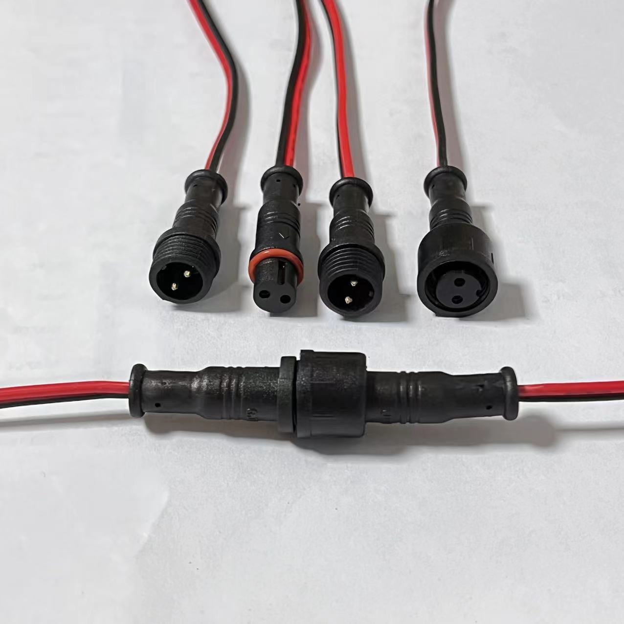 Wholesale outdoor Led light strips, wall-washing lights, villa contour lighting projects, exterior wall waterproofing, male and female plug-in dc power cords pic 6