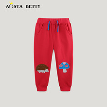 24秋季新品女童卫衣欧美风格针织棉卡通印花圆领儿童运动衫详情23